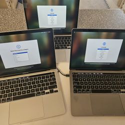 Lof Of 3 Macbook Pro i7 16gb Ram 500gb SSD Drive 13" Screen w/Touchbar 2020