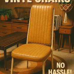 2 MCM Kitchenette Vinyl Chairs