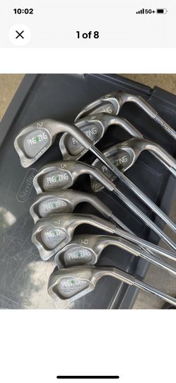 PING ZING GOLF SET ( 9 Irons, 3-9 Pls Sand/ Pitching wedge! Mint Condition