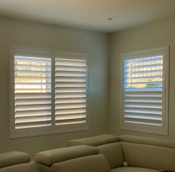 Custom Plantation Shutters for all types of windows, sliding doors, and closets. Persianas de Madera. BEST PRICES. Install Included. 951-573-2560