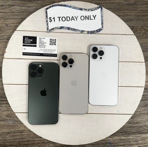 š iPhone 13 Pro Max 5Gā Premium Features, Only $5 Down to Start! - Smartphone