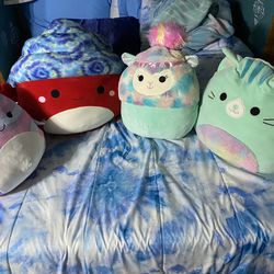 4 Squishmallows, Assorted Sizes 