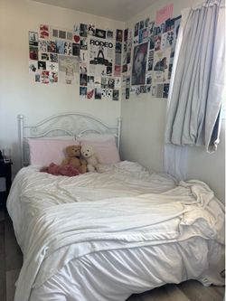 Queen Bed Frame and Mattress