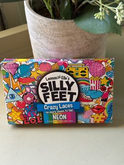 Silly Feet Neon Crazy Laces — No-Tie Kids Sneaker Laces