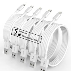 5pack IPhone Charger 6ft 