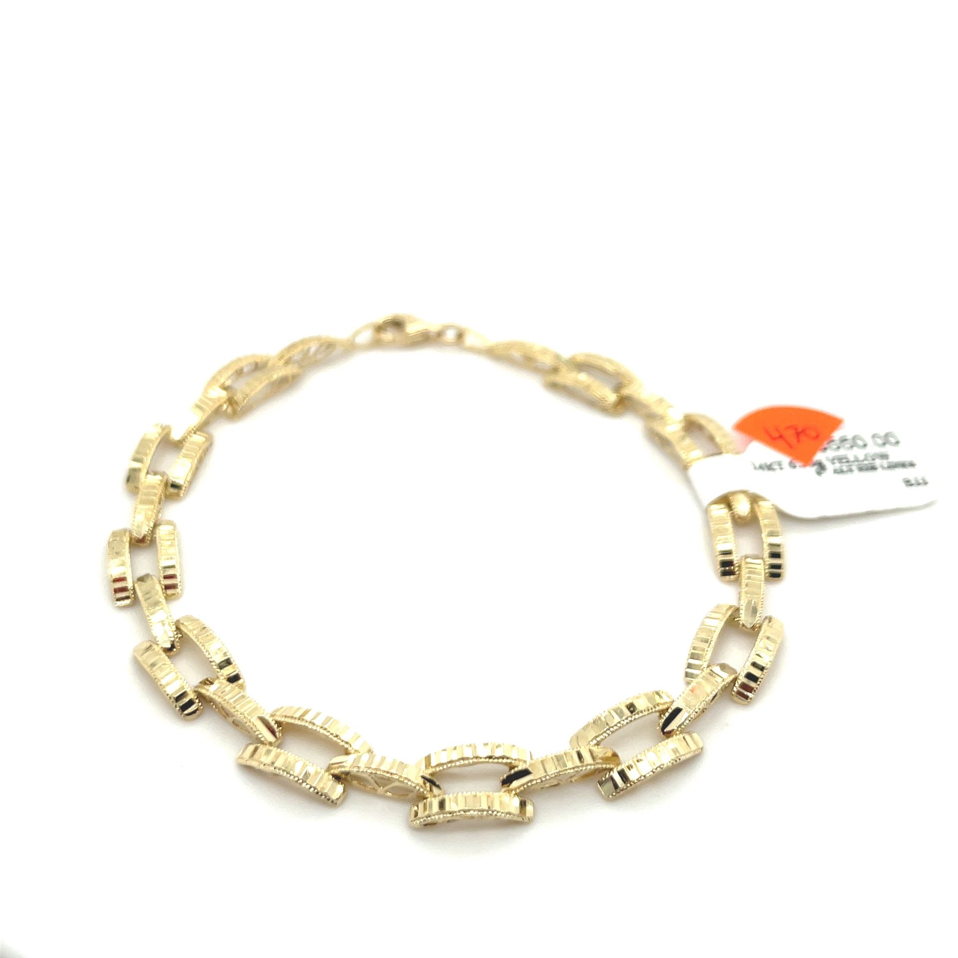 14kt Gold Bracelet Alt Rib Links 8” 6.30grams 149646 1