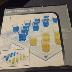 Glass Checker Set