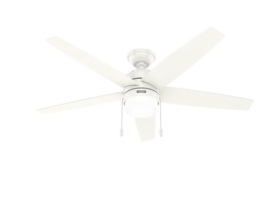 Hunter Fan Company 52493 Bardot 52" Ceiling Fan, Fresh White
