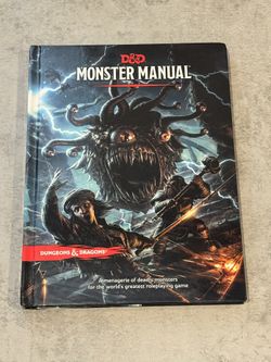 Dungeons & Dragons D&D "Monster Manual" (HC, 5th Ed. (5E), 2014)