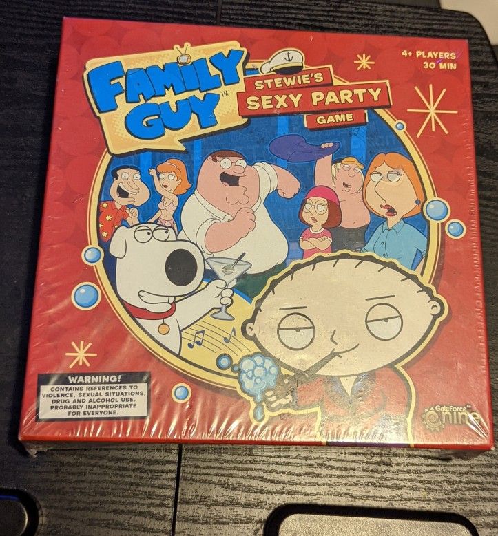 Brand New Sealed Family Guy Stewie's Party Game Board Game