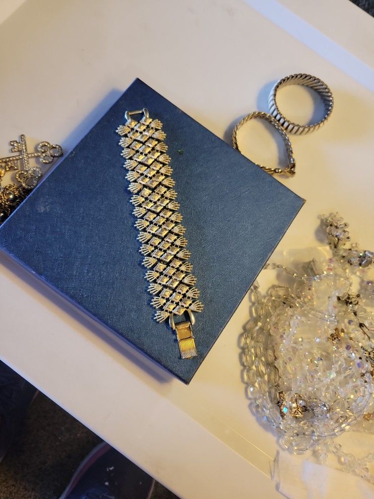 1950s Coro Pegasus Wide Bracelet