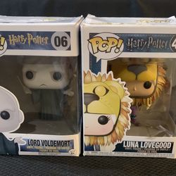 Funco Pop Harry Potter Lord Voldemort #6, Luna Lovegood #47