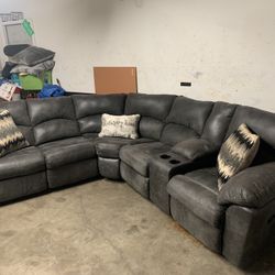 Sectional Couch With Recliners Set