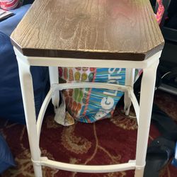 Metal And Wood Stool 