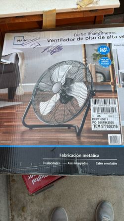 Mainstays. 20” Inch Metal High Velocity Fan 