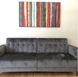 Velvet Sofa Futon – NEW IN BOX
