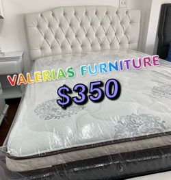 New queen bed with mattress