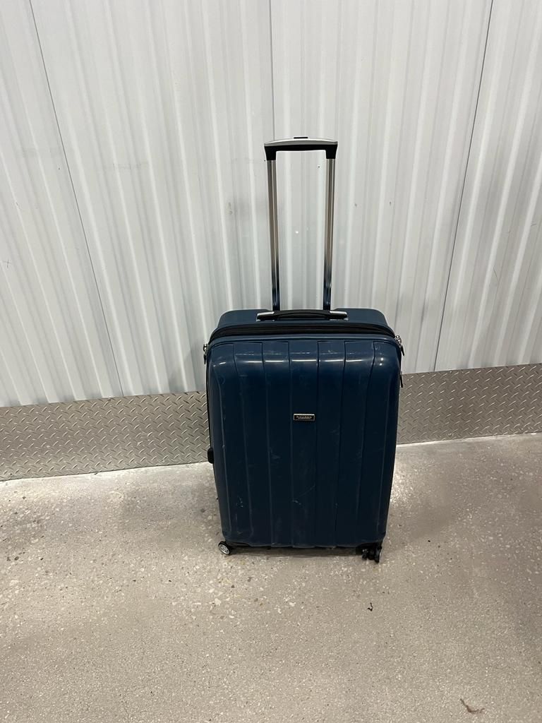 Ricardo Beverly Hills brand luggage. Blue. Hard Cover. 28” inch high