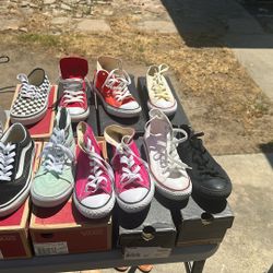 Kids Chucks And Vans Size 2Y And 3y 