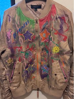 Just Success hand painted bomber jacket