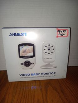NEW Anmeate Sound Activated Top Of The Line Video Baby Monitor (2) Way Communication Plays Lullaby In The Background $55 Listed $112plus Shipping 