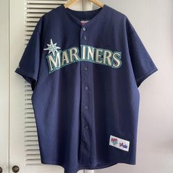 VINTAGE 90S MAJESTIC DIAMOND COLLECTION SEATTLE MARINERS KEN GRIFFEY JR JERSEY