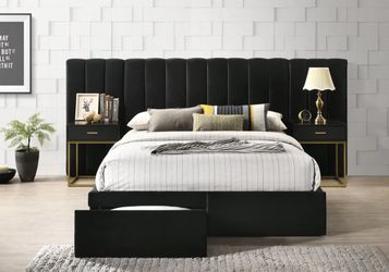 Monroe King / Queen Bed - Black