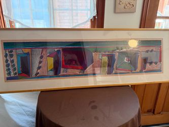 Framed Panoramic Southwest Adobe Art Print
