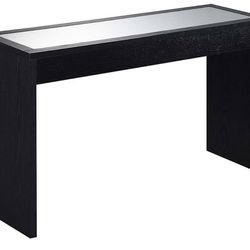 Convenience Concepts Northfield Mirrored Console Table, Black
