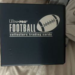 9 Page Binder With Football Card