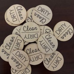 Farmhouse Style Clean/Dirty Dishwasher Magnets