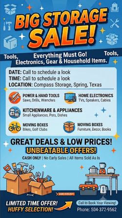 Storage Unit Sale
