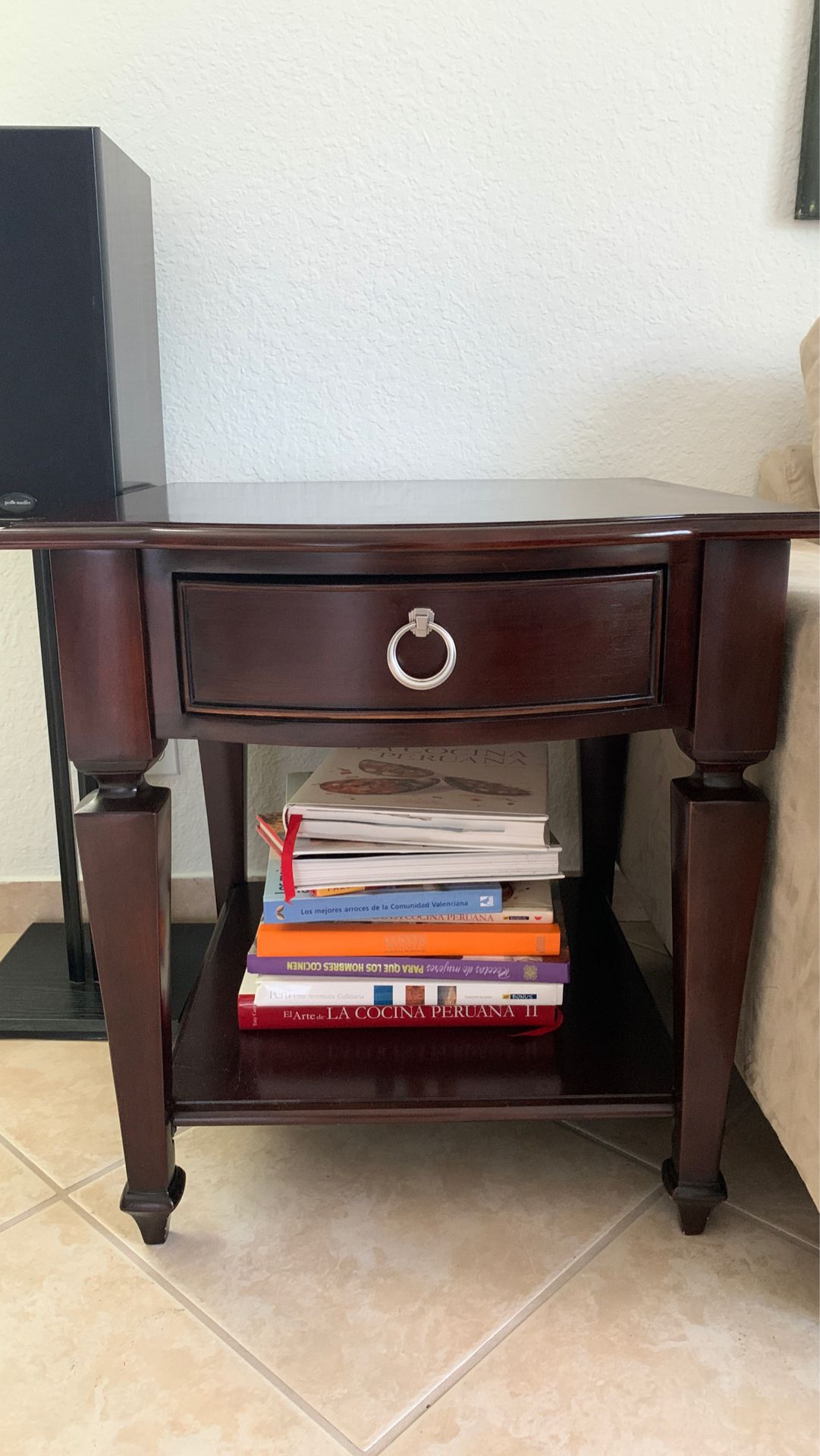 Dark Brown wooden side table