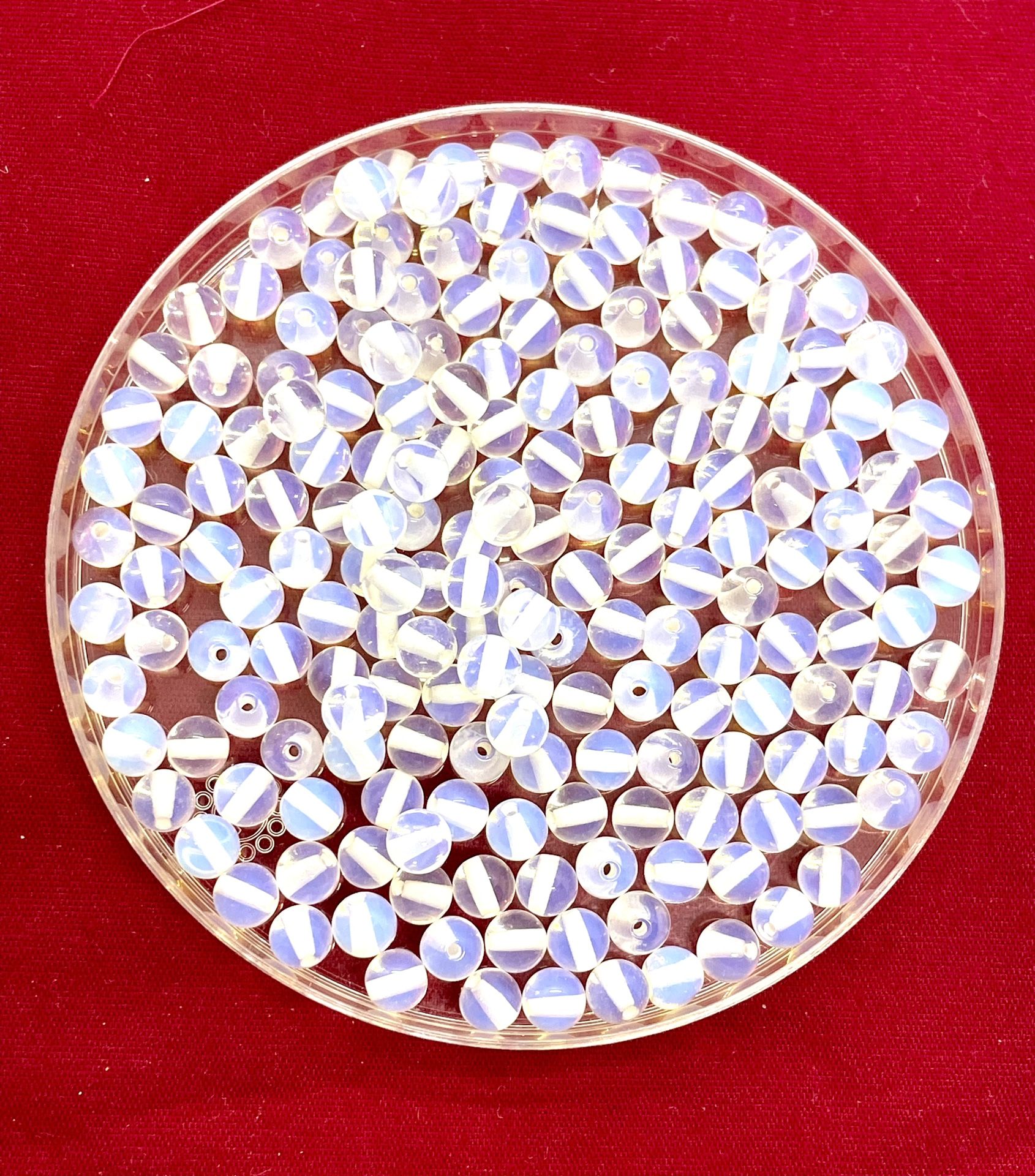 Lot Of 73 Opalite Beads