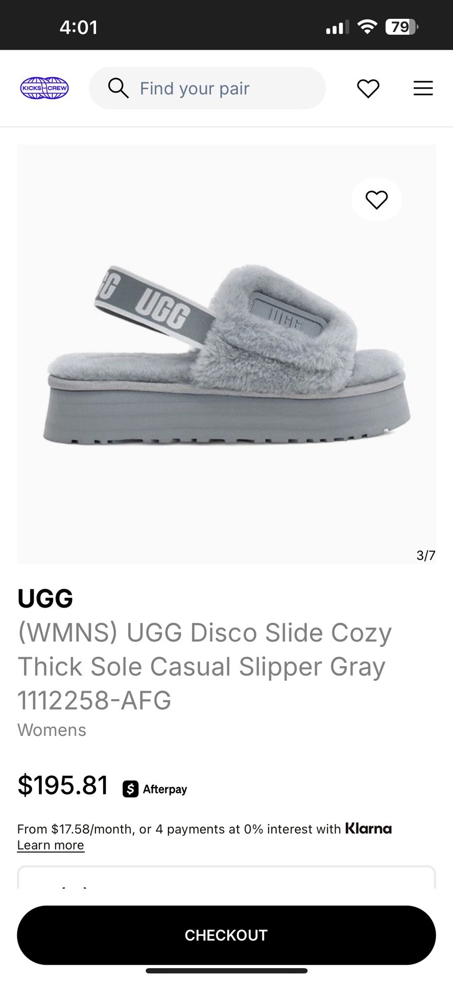 Grey New Ugg Slippers