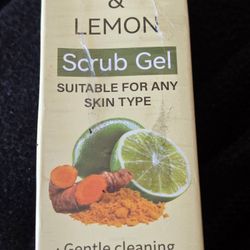 turmeric lemon scrub gel