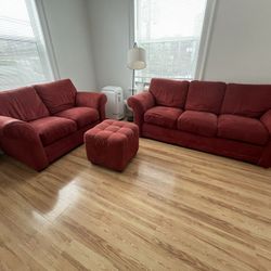 Couches with ottoman