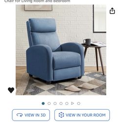 blue Recliner Chair for Adults