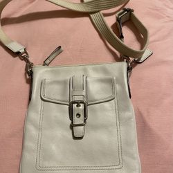 Cream Coach Purse 