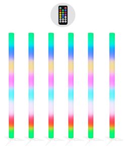 JMAZ JZ2006 LED Color Tube & Galaxy Tube 6 Packs w/ Remote - B-Stock
