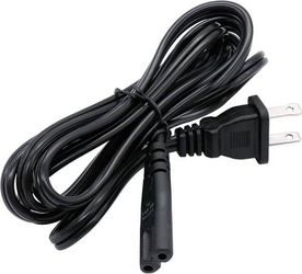 2 Prong 6ft Power Cord AC Wall Plug 2-Slot Polarized 2.5a 250v