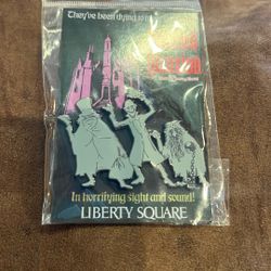 Disney Haunted Mansion Liberty Square Ghosts Poster Pin - LE300