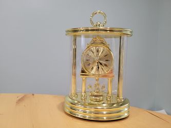 Ashley Belle Table Clock With Rotating Bells