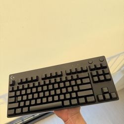 Logitech - G PRO TKL Wired Mechanical GX Blue Clicky Switch Gaming Keyboard with RGB Backlighting