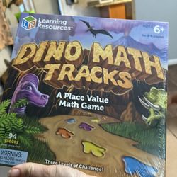 Dinosaur math tracks game