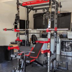 New Multifunctional Smith Machine , Weights , Squat Rack , Bench Rack , Bench Press 