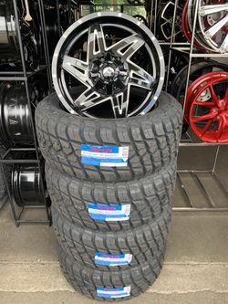 FUEL WHEELS 20x9 8x165 M/T 33x12.50R20 ON SALE!!!!