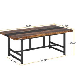 All new 70” dinning table ( for 6 person ) only table