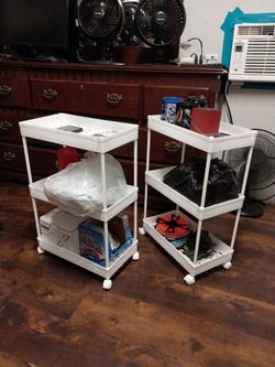 Small 3 Tier Storage Rolling Carts