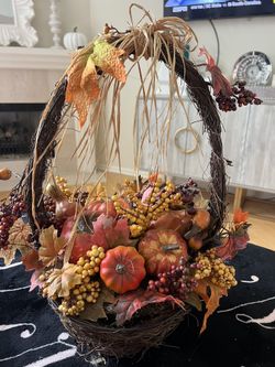 Fall Pumpkins Busket